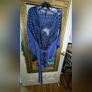 BCBGMaxAzria Blue Navy Striped Top